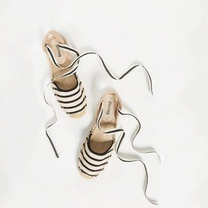 Soludos Classic Striped Lace-up Espadrille
